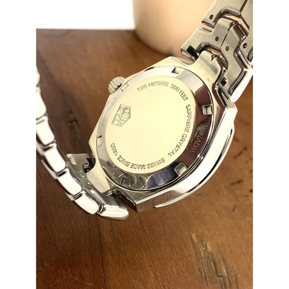 Tag Heuer Women's Watch WBC1316-0 Link Swiss Quartz Diamond Mother of Pearl Dial - Picture 6 of 13